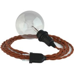 Creative Cables Câble De Lampe Snake Twisted Shade Ready 3m Deer / Black One Size