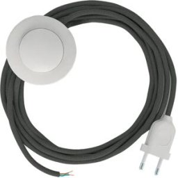 Creative Cables Câble De Lampadaire Rm03 3m Grey / White One Size