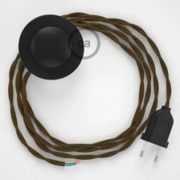 Creative Cables Câble De Lampadaire Tc13 3m Brown / Black One Size