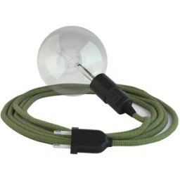 Creative Cables Câble De Lampe Snake Zig-zag 5m Thyme Green / Black One Size