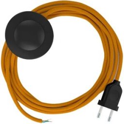 Creative Cables Câble De Lampe Tm25 3 M Mustard / Black One Size