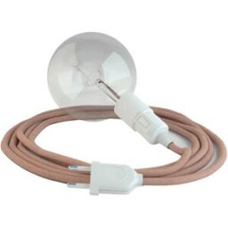 Creative Cables Câble De Lampe Snake Zig-zag 5m Old Rose / White One Size