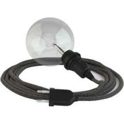 Creative Cables Câble De Lampe Snake Zigzag Shade Ready 3m Anthracite / Black One Size