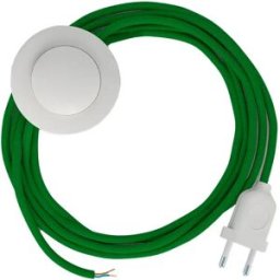 Creative Cables Câble De Lampadaire Rm06 3m Green / White One Size