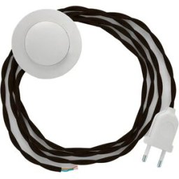 Creative Cables Câble De Lampadaire Tm13 3m Brown / White One Size