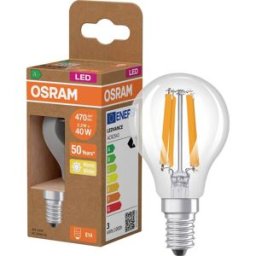 OSRAM HOMELIGHTING 4099854255168 LED CEE A (A - G) E14 forme de poire 2.2 W = 40 W blanc chaud (Ø x H) 45 mm x 45 mm à filament 1 pc(s)