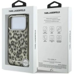 Karl Lagerfeld Coque Iml Magsafe à Motif Léopard Pour Iphone 17 Pro Brown One Size unisex