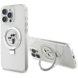 Karl Lagerfeld Coque De Téléphone Ringstand Karl And Choupette Magsafe Iphone 16 Pro Max White One Size unisex