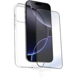 Muvit For Change Coque De Téléphone Et Protecteur D´écran Iphone 17 Pro Max Transparent / Black One Size unisex