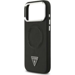 Guess Coque De Téléphone Triangle Logo Magsafe Iphone 17 Pro Black One Size unisex