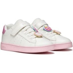 Geox Baskets Sans Lacets Junior Eclyper White / Dark Pink EU 32 Fille