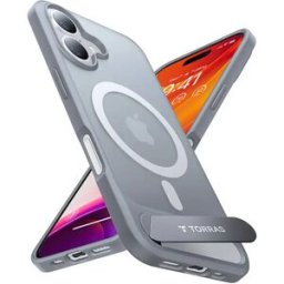 Torras Coque De Téléphone Pstand Series Iphone 16 Plus Titanium Gray One Size unisex