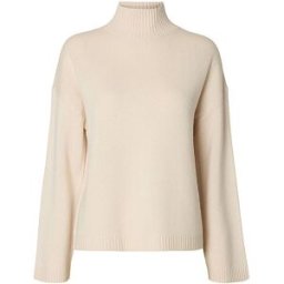 Selected Femme Pull à col roulé SLWCILLE blanc S