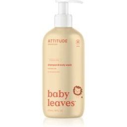 Attitude Baby Leaves Pear Nectar gel de douche et shampoing 2 en 1 au parfum de jus de poire 473 ml