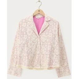 Chemise violette avec fleurs en dentelle My Jewellery Blanc/Violet L femme