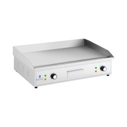 Plancha électrique professionnelle - 727 x 420 mm - Royal Catering - Surface Lisse - 2 x 2,200 W