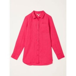 fatface FatFace 100% Linen Shirt Rose FR 42 Regular (EU 40 R)