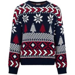 thelittletailor The Little Tailor Christmas Fairisle Cotton Jumper bleu M (FR 42-44)