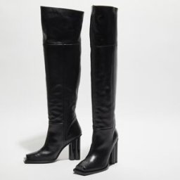 Sonia Rykiel - Bottes en Cuir Clover noires - Talon 10 cm 38