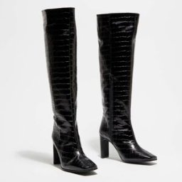Apologie - Bottes en Cuir Lana noires - Talon 9 cm 36