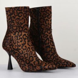 Rotta - Bottines en Cuir Asia leopard - Talon 9.5 cm 37