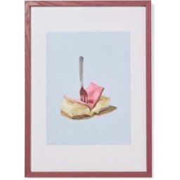 HEMA Cadre Photo 22,5x31cm Bois Fin (bordeaux)