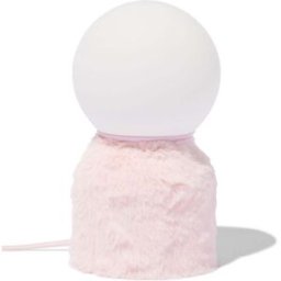 HEMA Lampe De Table 12,5 X 12,5 X 22,5 Cm Duveteuse