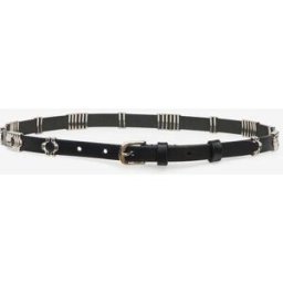 Ceinture Odena En Cuir - Femme - Noir Et Argenté - Taille75 - Isabel Marant