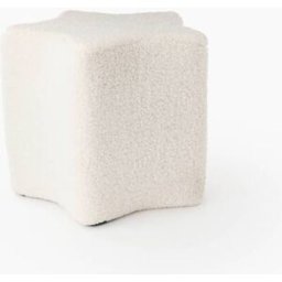 MONOPRIX Tabouret étoile, 35*35*H30cm, en MDF et effet sherpa Unique