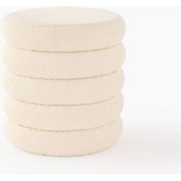 MONOPRIX Pouf coffre effet gratté, D42xH41cm, en polyester Unique