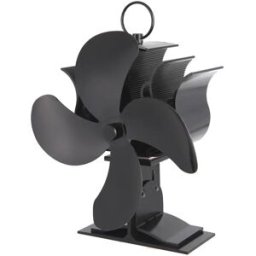 INF Ventilateur pour poêle alimenté par chaleur - 4 pales silencieuses en aluminium, sans batterie, pour poêles à bois, charbon