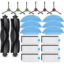 INF Kit de remplacement aspirateur robot compatible avec Lubluelu SL60D, Tikom L9000, Honor Q6 SE, Laresar L6 Nex – brosses,