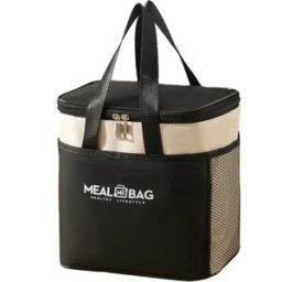 INF Sac isotherme - Tissu Oxford avec doublure en feuille d'aluminium, sac thermique étanche, sac isotherme portable pour Le noir