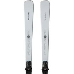 Salomon Pack De Skis Alpin Femme S/max N°4+m10 Gw White / Silver / Castelrock 146 Femme