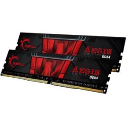 Kit Barrettes mémoire 16Go (2x8Go) DIMM DDR4 G.Skill Aegis 3200Mhz (Noir/Rouge)