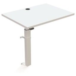 STIER Table haute 501-9 électrique réglable en hauteur 80 × 60 cm blanc (907786)