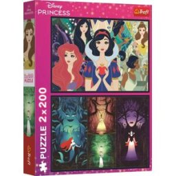 Trefl, le leader de l'Europe de l'Est Puzzle 2 Puzzles - Princesses Enchanteresses - Princesse Disney - 200 à 499 pièces