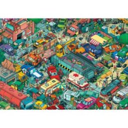 Heye, des puzzles aux images uniques Puzzle Cimetière de Voitures - 1000 pièces