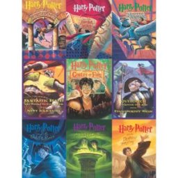 New York Puzzle Company Puzzle Pièces XXL - Harry Potter - Book Cover Collage - 500 à 999 pièces