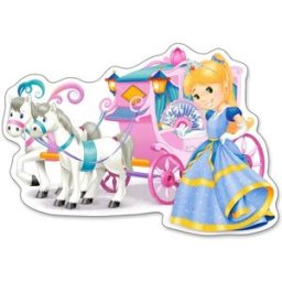 Castorland, les puzzles polonais à petits prix Puzzle Pièces XXL - Carrosse de Princesse - 10 à 25 pièces
