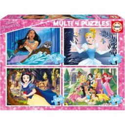 Educa : un large choix de puzzles made in Espagne Puzzle 4 Puzzles - Disney Princess - 26 à 50 pièces