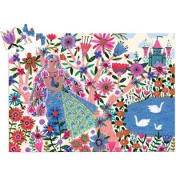 Djeco Puzzle La Princesse et son Paon - 26 à 50 pièces