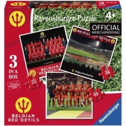 Ravensburger, le leader européen du puzzle Puzzle 3 Puzzles - Belgian Red Devils - 10 à 25 pièces