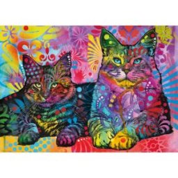 Heye, des puzzles aux images uniques Puzzle Dean Russo - Devoted 2 Cats - 1000 pièces