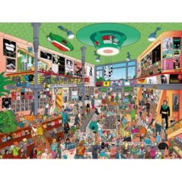 Heye, des puzzles aux images uniques Puzzle Record Store - 1500 pièces