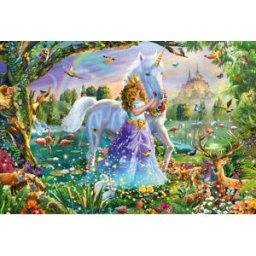Schmidt Spiele Puzzle Princesse avec sa Licorne - 150 à 199 pièces