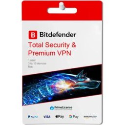 BitDefender Total Security + Premium VPN - 1 an
