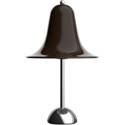 Verpan - Lampe de table Pantop - Marron - Métal chromé - Designer Verner Panton