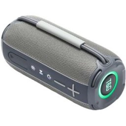 Enceinte Bluetooth Portable Pour L'extérieur Tws Avec Éclairage Led Et Radio Fm Gris Yonis