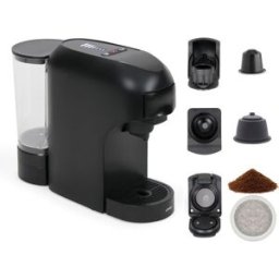 LIVOO Machine A Café Multi-capsules 4-en-1 - Dod217n - 1400 W - 7 Niveaux D'intensité Du Café - Noir